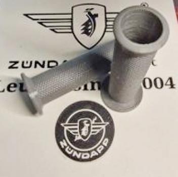 Preview: Zündapp R & RS 50 Roller Griffgummis Handschaltung 2 x 561-17.314 TPU Grau